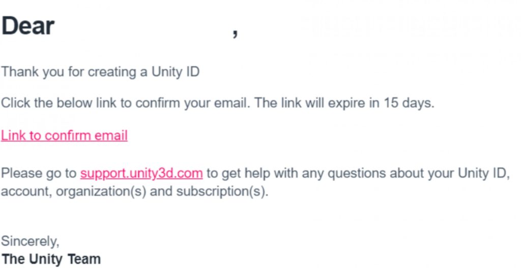 Unityメールを確認