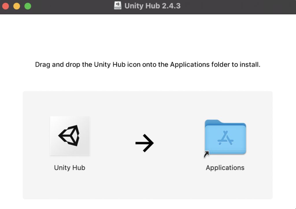 Unity Hubをインストール(Mac)