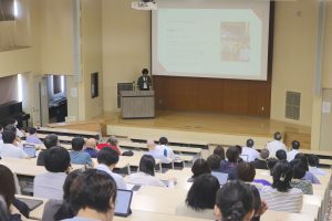 尚志高等学校(福島県)での講座の様子